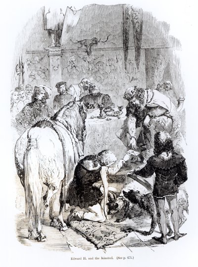 Edward II and the Minstrel by English School